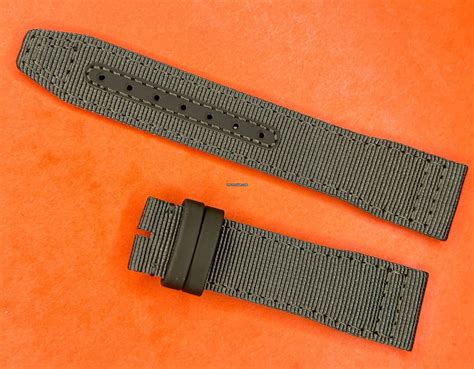 iwc green textile strap|iwc straps for sale.